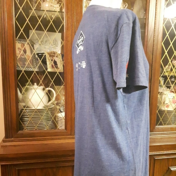 Size M Reebok Short Sleeve Blue Shirt - Picture 3 of 9